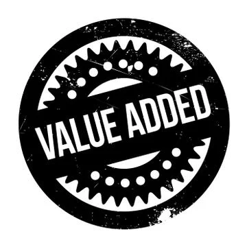 Value Added rubber stamp Stock Illustration