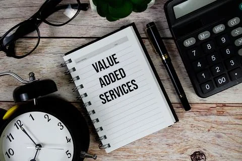 Value Added Services (VAS) text on notepad, Business and Financial concept .. Stock Photos
