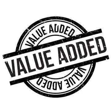Value added stamp Stock Illustration