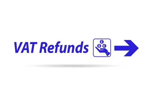 Value added tax VAT return concept Stock Illustration