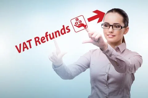 Value added tax VAT return concept 스톡 사진