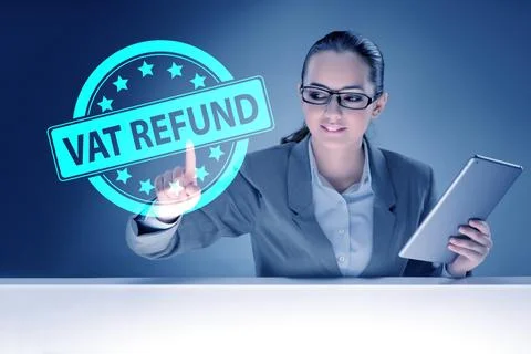 Value added tax VAT return concept Stock Photos