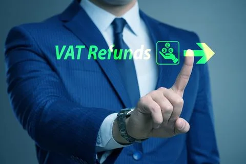 Value added tax VAT return concept Stock Photos
