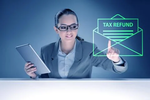 Value added tax VAT return concept Stock Photos