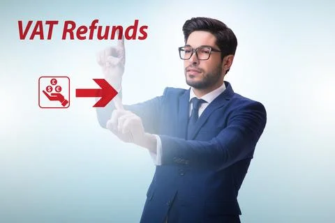 Value added tax VAT return concept Stock Photos