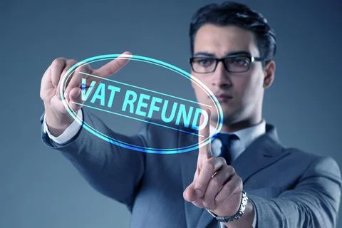 Value added tax VAT return concept 스톡 사진