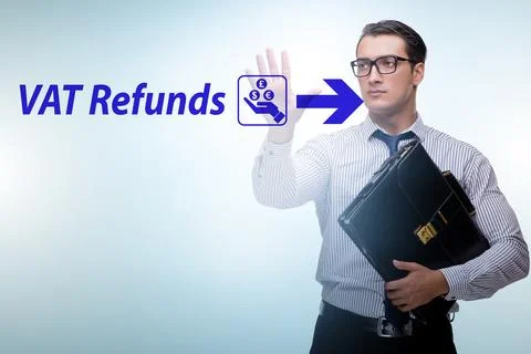 Value added tax VAT return concept Stock Photos