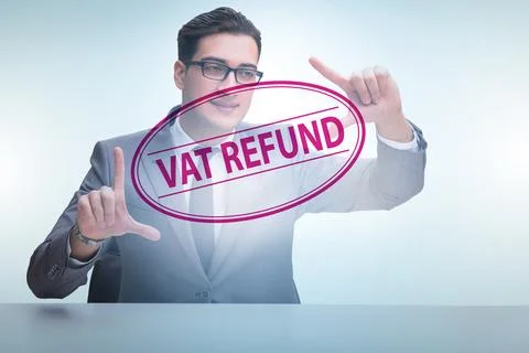 Value added tax VAT return concept 스톡 사진