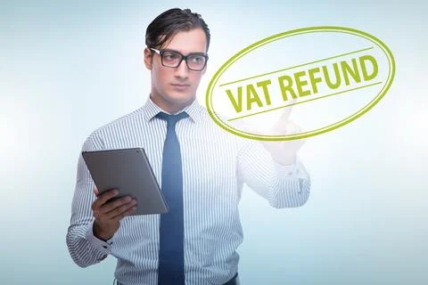 Value added tax VAT return concept 스톡 사진