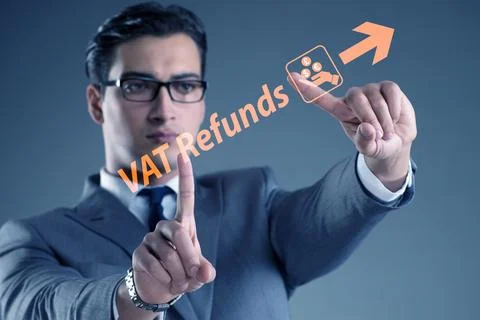 Value added tax VAT return concept Stock Photos
