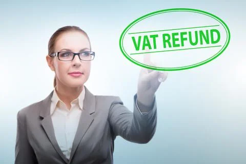 Value added tax VAT return concept Stock Photos
