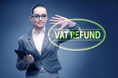 Value added tax VAT return concept 스톡 사진