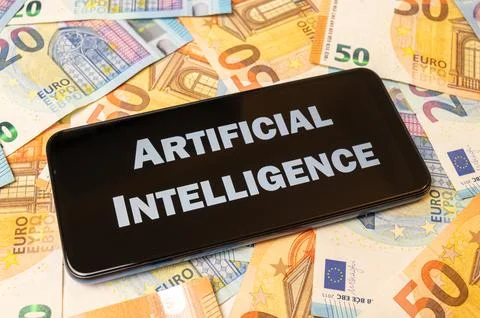 Value and earnings of Artificial Intelligence Stockfoto's