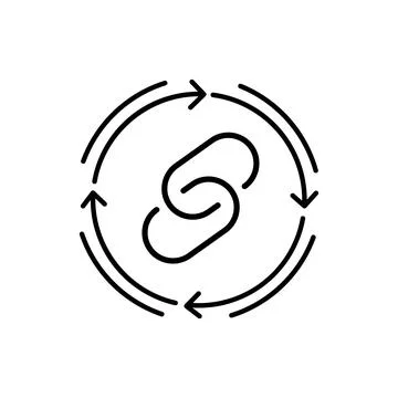 Value chain vector Solid icon style illustration. EPS 10 file Illustrazione stock