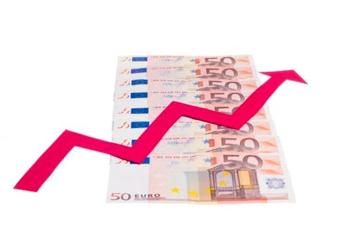Value of euro increasing Stock Photos