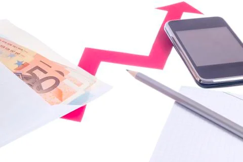 Value of euro increasing Stock Photos
