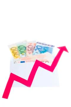 Value of euro increasing Stock Photos