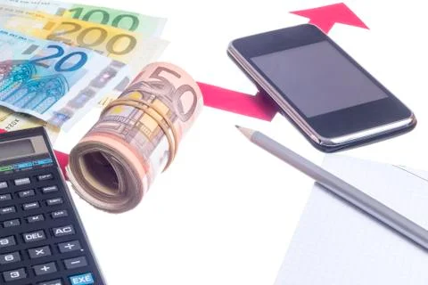 Value of euro increasing Stock Photos