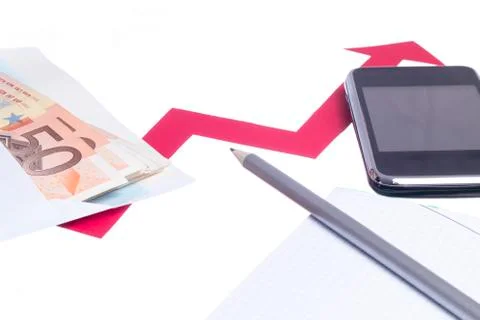 Value of euro increasing Stock Photos