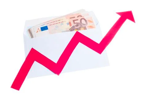 Value of euro increasing Stock Photos