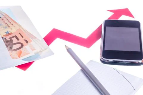 Value of euro increasing Stock Photos