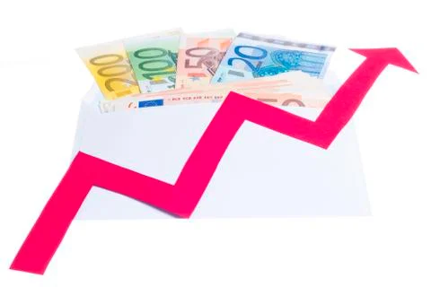 Value of euro increasing Stock Photos