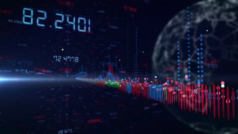 Value Of Exchange Market Space Stock Footage 292890453