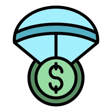 Value expense icon vector flat Stock Illustration