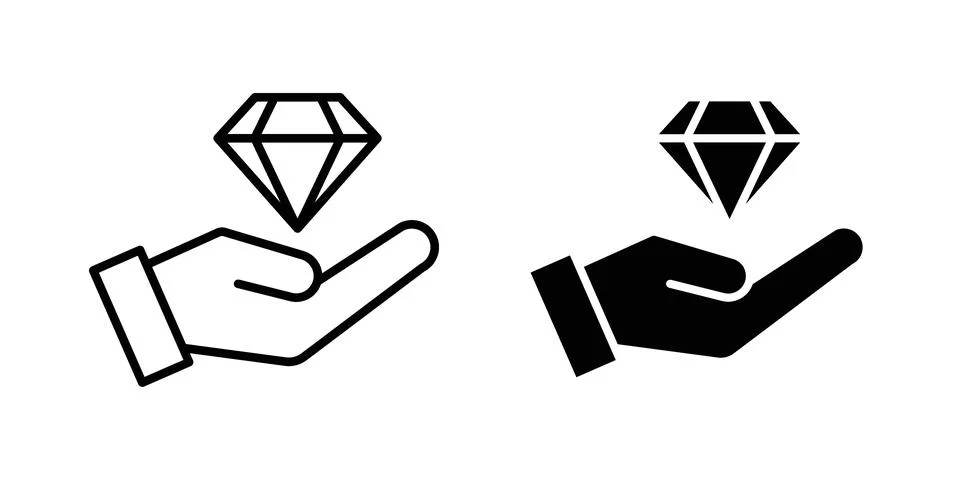 Value icon black vector isolated on white Stock Illustration