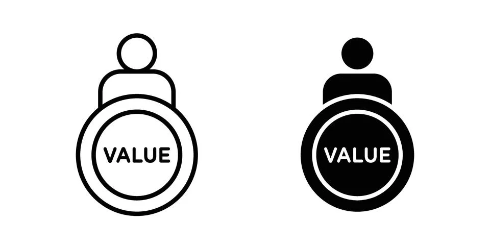 Value icon bundle for website design projects Stock Illustration