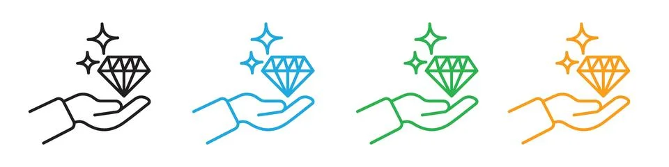 Value icon line art vector Stock Illustration
