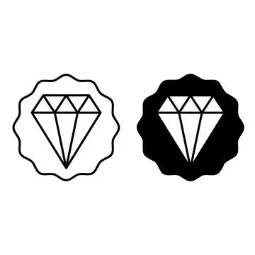 Value icons. Vector Icon of Valuable Diamond. Professional, Valuable Employ.. Illustrazione stock
