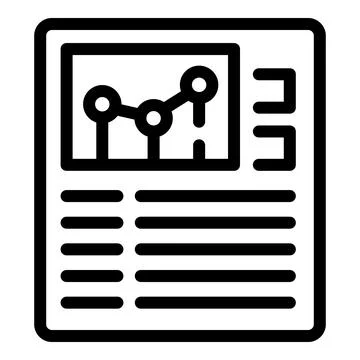Value impact icon outline vector. Social mission core Illustrazione stock