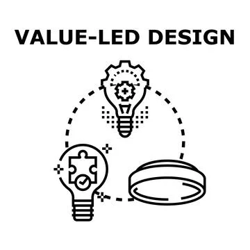 Value led design concept with innovative smart solutions Stock Illustration