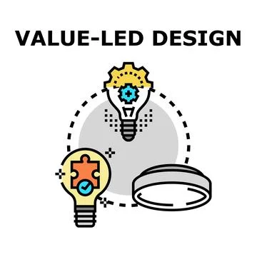 Value led design concept with innovative smart solutions Stock Illustration