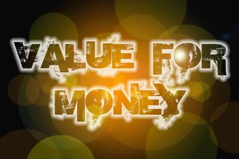 Value for money concept 스톡 일러스트