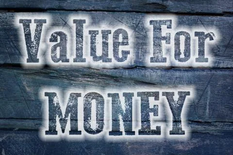 Value for money concept Stock Illustration