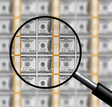 Value of Money Stock Illustration