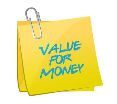 Value for money post message illustration design イラスト素材