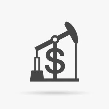 Value of oil concept icon with pump and dollar symbol Stock Illustration
