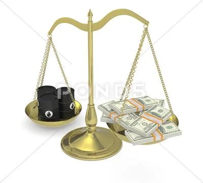 The value of oil Stock Illustration