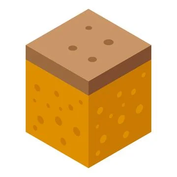 Value party bread icon isometric vector. Crouton cooking party Stock Illustration