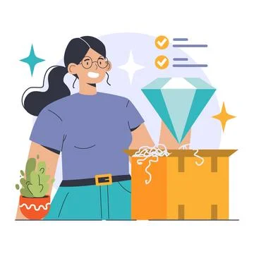 Value Proposition concept. Flat vector illustration 스톡 일러스트