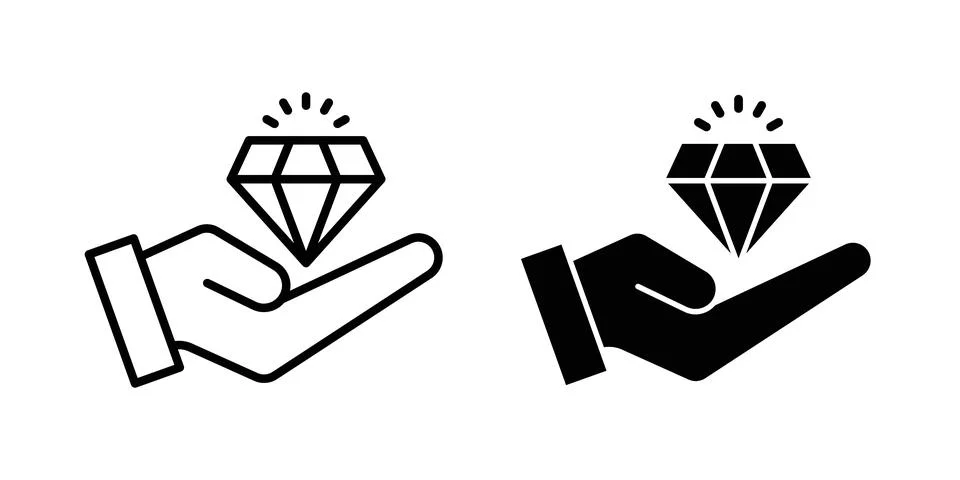 Value Proposition icon symbol. Flat and Stroke Vector illustration Stock Illustration