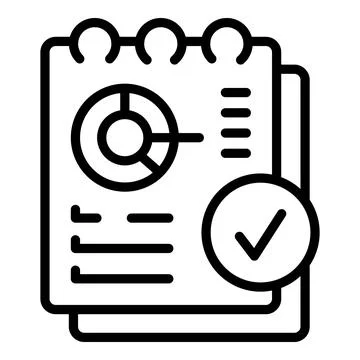 Value service icon outline vector. Business plan Illustrazione stock