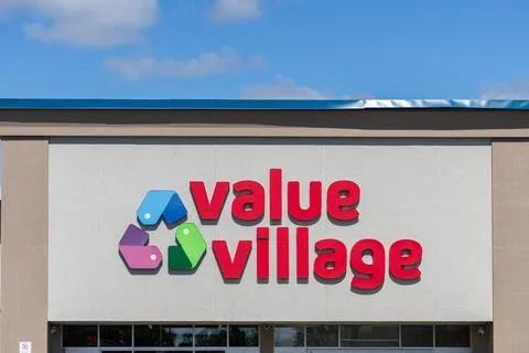 Value Village second hand retail shop in Canada 写真素材