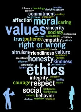 Values and ethics Stock Illustration