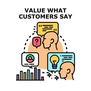 Valuing customer feedback shaping business strategy and innovation 스톡 일러스트