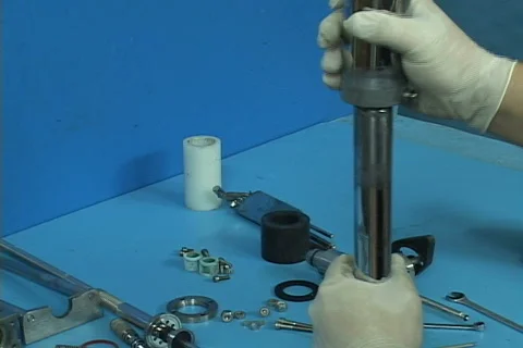 Valve assembly part 01 Stock Footage 755229