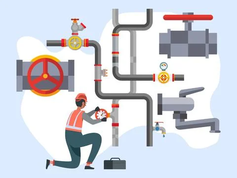 Valve Concept Illustration Illustrazione stock